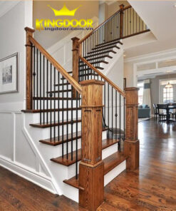 Tay vịn cầu thang gỗ